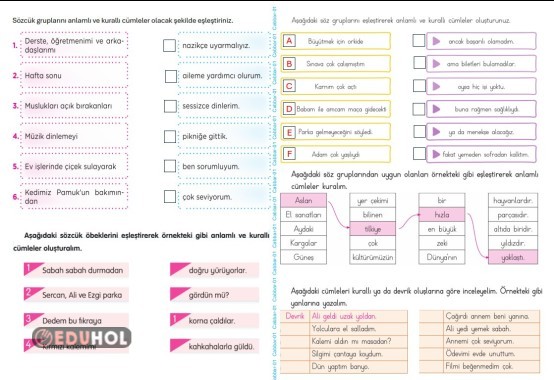 3 Sınıf Türkçe Kurallı Ve De Eduhol Etkinlik İndir Oyun Oyna