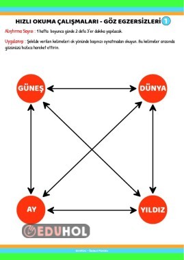 H Zl Okuma G Z Egzersizleri Eduhol Etkinlik Ndir Oyun Oyna