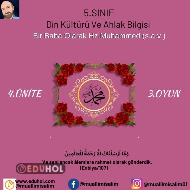 Bir Baba Olarak Hz muhammed S Eduhol Etkinlik İndir Oyun Oyna