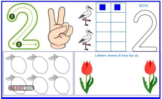 Defter İçin 2 Rakamı Eduhol Etkinlik İndir Oyun Oyna Test Çöz Video