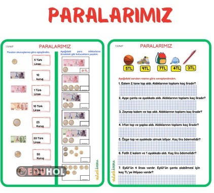 Paralar M Z Etkinli I Eduhol Etkinlik Ndir Oyun Oyna Test Z