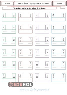 4 Sınıf Matematik Birim Kesi Eduhol Etkinlik İndir Oyun Oyna