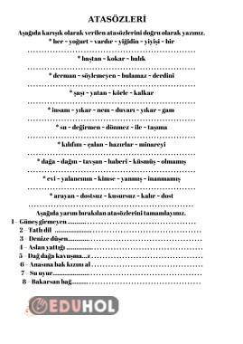 Atas Zleri Etkinlik Eduhol Etkinlik Ndir Oyun Oyna Test Z Video Zle