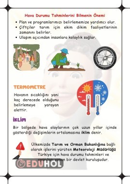 Hava Olayları 5 Eduhol Etkinlik İndir Oyun Oyna Test Çöz Video İzle