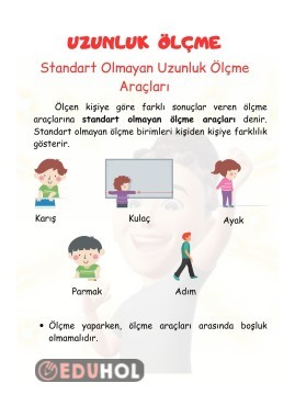 Uzunluk Ölçme 1 Eduhol Etkinlik İndir Oyun Oyna Test Çöz Video İzle