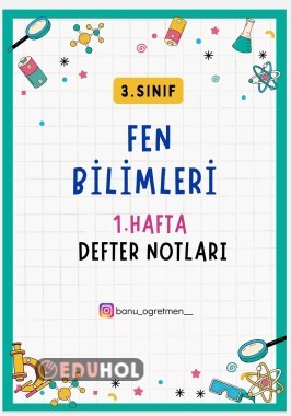 Fen Bilimleri 1 Hafta Defter N Eduhol Etkinlik İndir Oyun Oyna