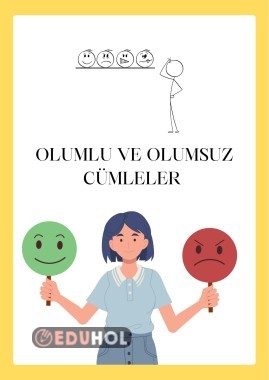 Olumlu Ve Olumsuz Cümle Notlar Eduhol Etkinlik İndir Oyun Oyna