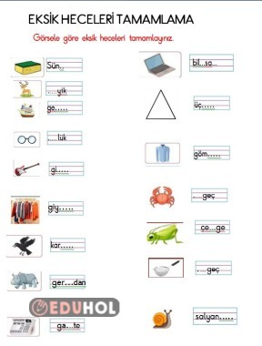 G Sesi Hece Ve Görsel Dikte Ça Eduhol Etkinlik İndir Oyun Oyna