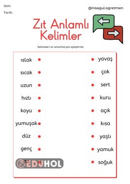 Z T Anlaml Kelimeler Eduhol Etkinlik Ndir Oyun Oyna Test Z