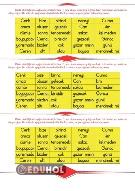 C Sesi Dikte Al Mas Eduhol Etkinlik Ndir Oyun Oyna Test Z