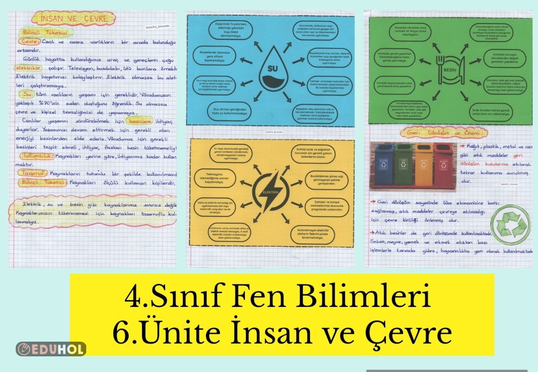 4 Sınıf Fen Bilimleri 6 Ünite Eduhol Ders Videoları İzle Online