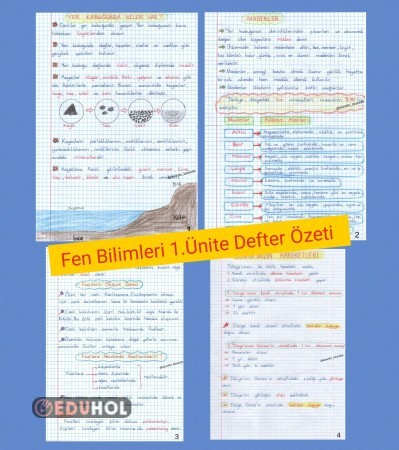 Fen Bilimleri 1 Ünite Defter Ö Eduhol Etkinlik İndir Oyun Oyna