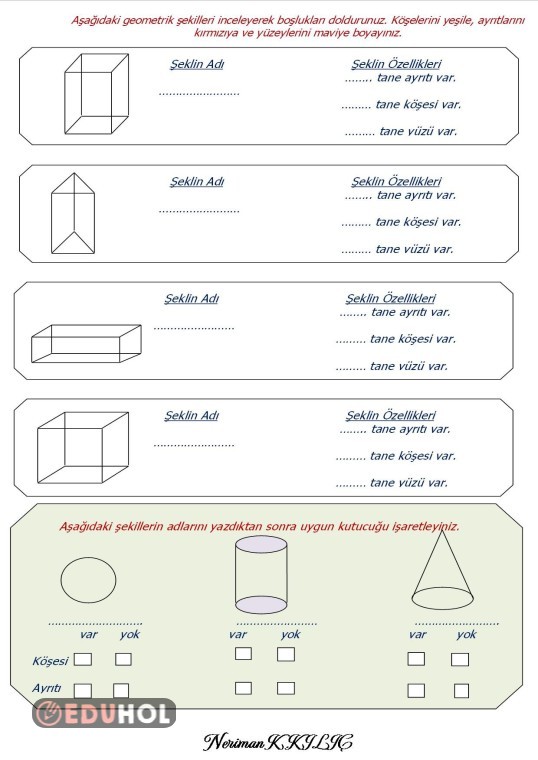 Geometrik Ekillerin Zellikle Eduhol Ders Videolar Zle Online