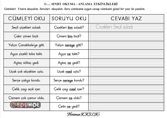 Ç Sesi Soru Cevap Etkinliği 2 Eduhol Etkinlik İndir Oyun Oyna