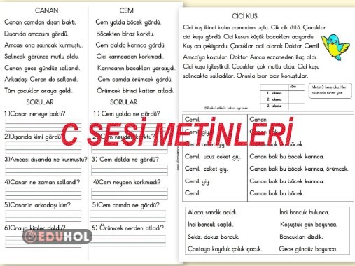 C Sesi Metinleri Eduhol Etkinlik Ndir Oyun Oyna Test Z Video Zle