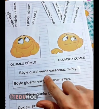 Olumlu Olumsuz Cümle İnterakti Eduhol Etkinlik İndir Oyun Oyna