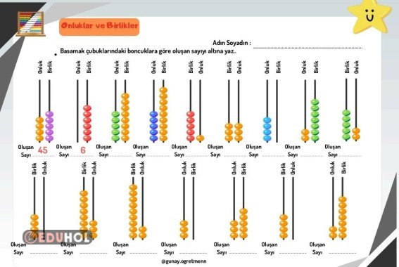 Onluk Birlik Çalışması Eduhol Etkinlik İndir Oyun Oyna Test Çöz