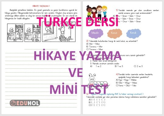 Hikaye Yazma Etkinliği Ve Mini Eduhol Etkinlik İndir Oyun Oyna