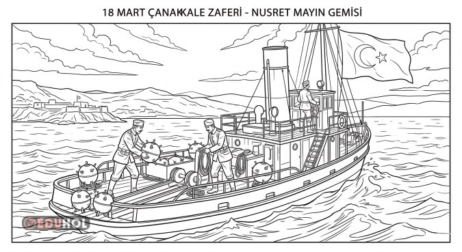 18 Mart-Nusret Mayın Gemisi Boyama