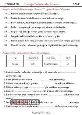 Elektriğin Tehlikelerinden Korunma