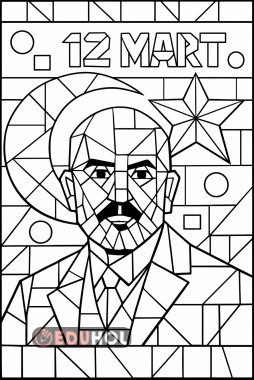 MEHMET AKİF ERSOY MOZAİK BOYAMA