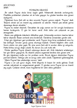 Poyraz'ın Hikayesi Okuma Anlama Metni