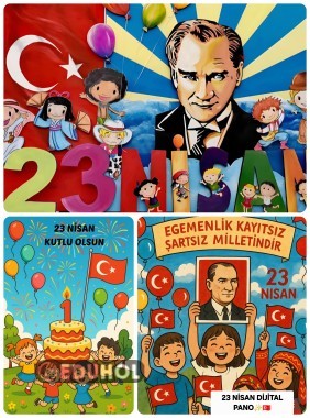 23 NİSAN DİJİTAL PANOLAR✨️🇹🇷💯
