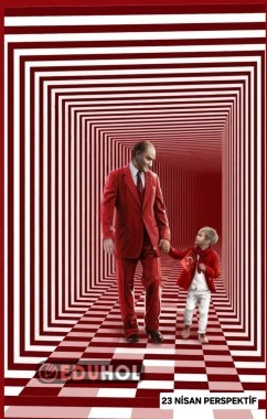 23 NİSAN PERSPEKTİF BOYAMA✨️🇹🇷