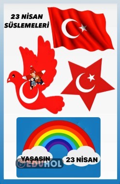 23 NİSAN SÜSLEMELERİ🇹🇷