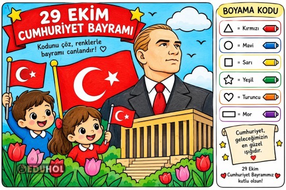 29 EKİM KODLAMA BOYAMA🇹🇷🇹🇷