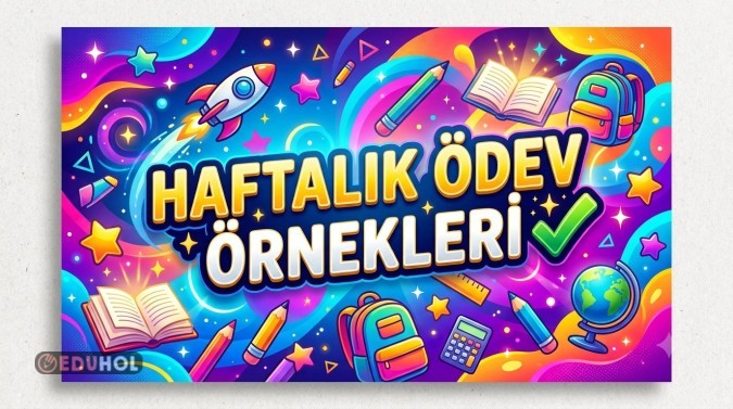 HAFTALIK ÖDEV ÖRNEKLERİ✨️✅️