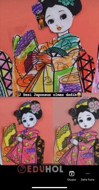 JAPON KIZ BOYAMA 😇