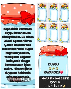 ✨️MAARİFİN KALBİNDE ÇOCUK✨️DUYGU KAVANOZU♥️