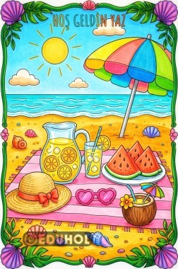 YAZ MEVSİMİ BOYAMA☀️🌴