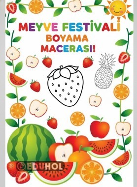 YERLİ MALI ÇERÇEVELİ BOYAMA🍓🍒🍏🍍🍋