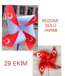 29 EKİM RÜZGAR GÜLÜ YAPIMI🇹🇷💯✨️