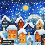 KIŞ TEMALI BOYAMA☃️❄️🤍