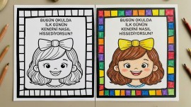 OKULDA İLK GÜN ETKİNLİĞİ😍✨️💯
