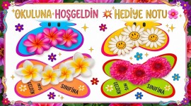 OKULUNA HOŞGELDİN HEDİYE NOTU✨️🌸