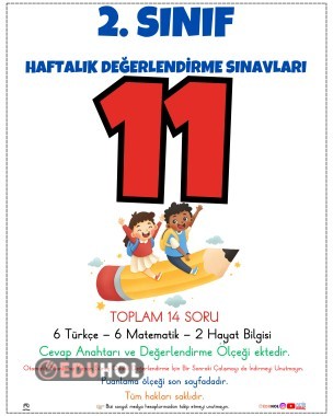 2. SINIF HAFTALIK DEĞERLENDİRME SINAVI 11