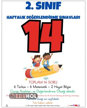 2. SINIF HAFTALIK DEĞERLENDİRME SINAVI 14
