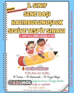 2. SINIF SENE BAŞI HAZIRBULUNUŞLUK SEVİYE TESPİT SINAVI