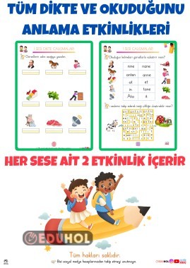 3. BÖLÜM / TÜM DİKTE OKUDUĞUNU ANLAMA ETKİNLİKLERİ