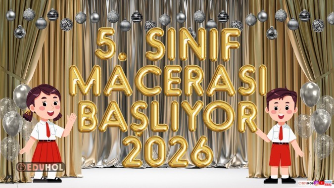 5. Sınıf Macerası Başlıyor Dijital Pano 27