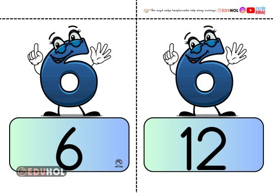 ALTIŞAR RİTMİK SAYMA PANO GÖRSELLERİ