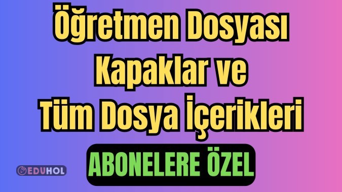Maarif Model Öğretmen Dosyası (Abonelere Özel)