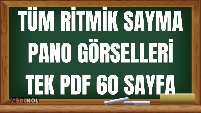 TÜM RİTMİK SAYMALAR 60 SAYFA TEK PDF PANO GÖRSELLERİ