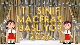 11. Sınıf Macerası Başlıyor Dijital Pano 33