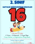 2. SINIF HAFTALIK DEĞERLENDİRME SINAVI 16