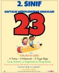 2. SINIF HAFTALIK DEĞERLENDİRME SINAVI 23